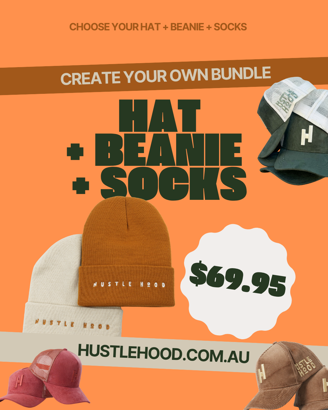 The Winter Bundle | Beanie, Hat & Socks